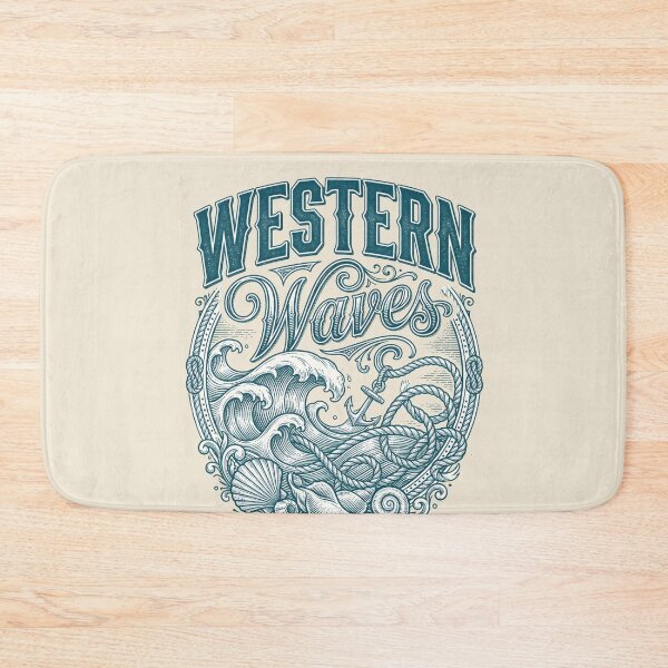 Item preview, Western Waves – Coastal Cowgirl Ocean Design designed and sold by Sea Gem.