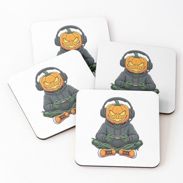 Item preview, Halloween Pumpkins Head Gamer Video Gaming Boys Men Kids designed and sold by clothesy7.