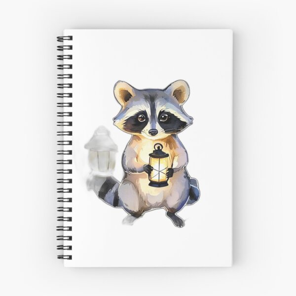 Artikelvorschau, Aquarell-Laterne Jimothy Waschbär Kunst-Meme entworfen und verkauft von Gurjeetpixelart.