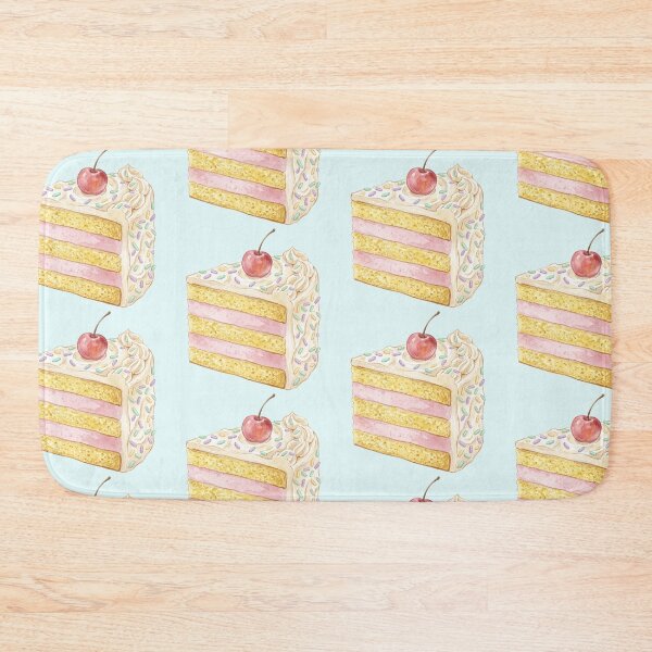 Item preview, Pastel Layer Cake Slice with Sprinkles and Cherry designed and sold by 0Zetgest.