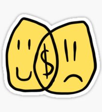 Money is NOT the key to wealth Sticker