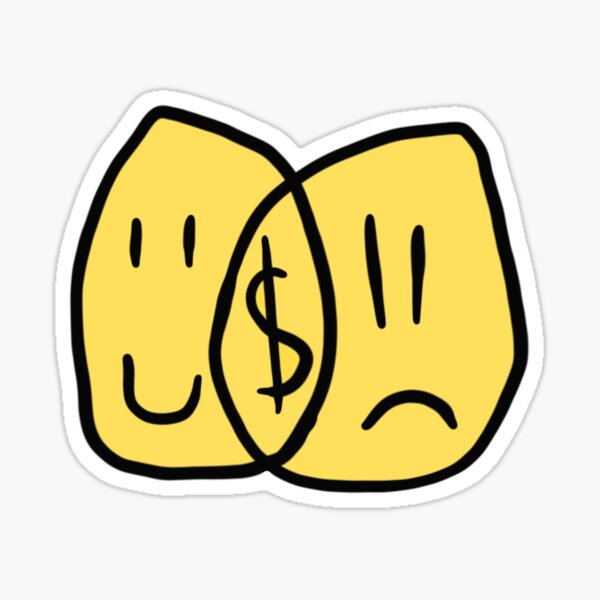 Money is NOT the key to wealth Sticker