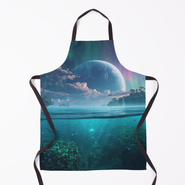 Item preview, Aurora Ocean Planet Alien Fantasy Landscape designed and sold by Luminous Wilds.