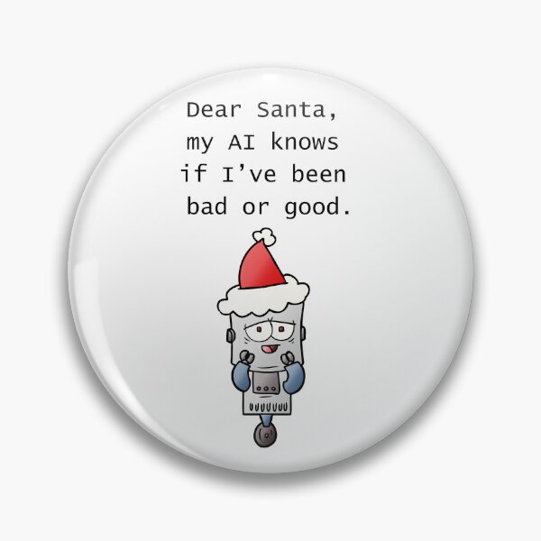 Item preview, Cute Christmas AI Robot | Funny Santa Bot Cartoon  designed and sold by Hey Golden Fly.