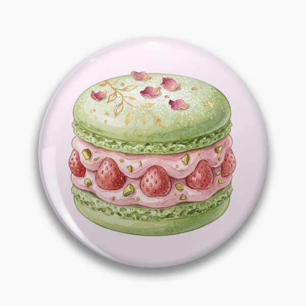 Item preview, Extravagant Strawberry Pistachio Macaron Sandwich designed and sold by 0Zetgest.
