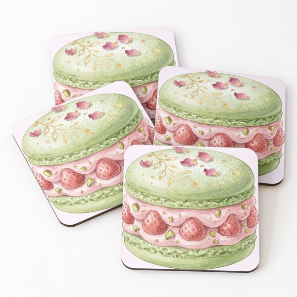 Item preview, Extravagant Strawberry Pistachio Macaron Sandwich designed and sold by 0Zetgest.