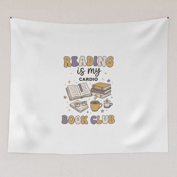 Item preview, Reading Is My Cardio Book Club T-Shirt | Cute Book Lover Reading Graphic Tee designed and sold by StickerNestYou.