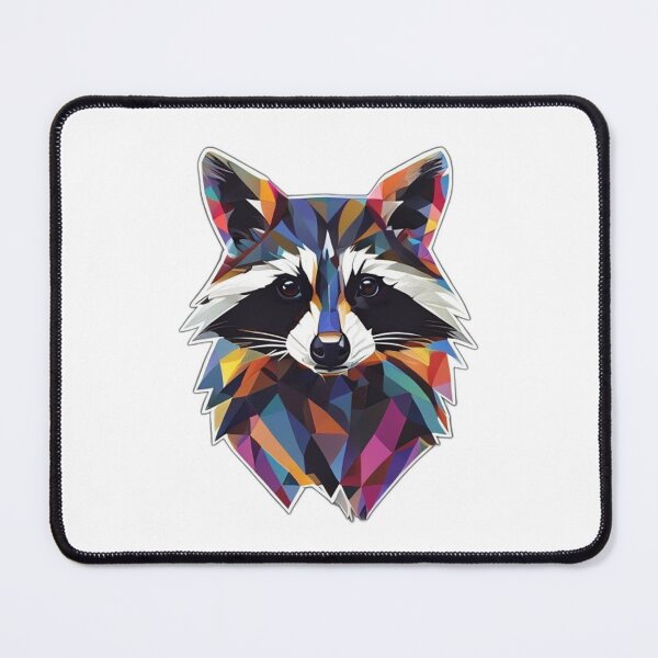Item preview, Geometric Polygon Jimothy Raccoon Abstract Meme designed and sold by Gurjeetpixelart.