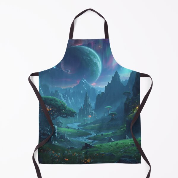 Item preview, Emerald Mist Dragon Valley Alien Landscape designed and sold by Luminous Wilds.