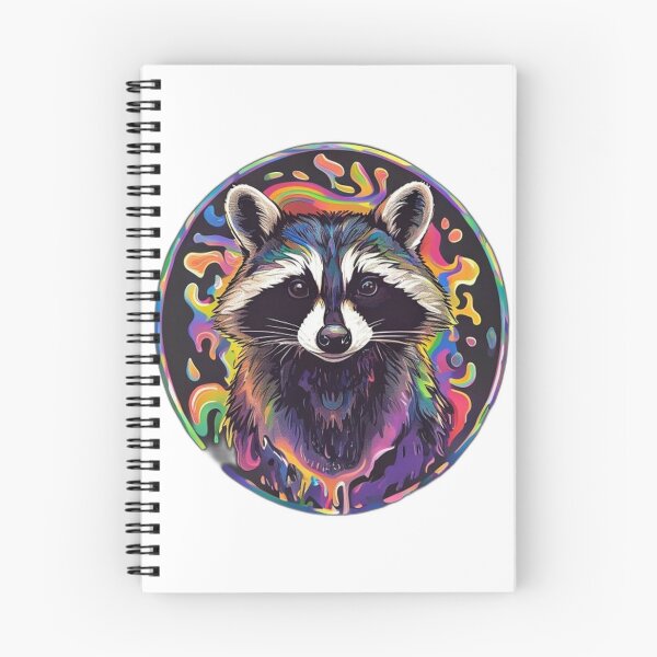 Item preview, Psychedelic Trippy Jimothy Raccoon Rainbow Meme designed and sold by Gurjeetpixelart.