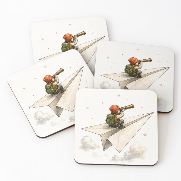 Item preview, Tiny Explorer Riding a Paper Airplane Adventure designed and sold by Sara-Ai.