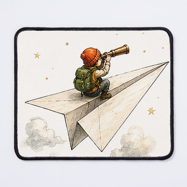 Item preview, Tiny Explorer Riding a Paper Airplane Adventure designed and sold by Sara-Ai.