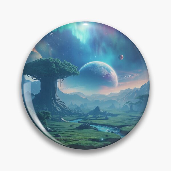 Item preview, Infinite Cosmic Forest Alien Planet Landscape designed and sold by Luminous Wilds.
