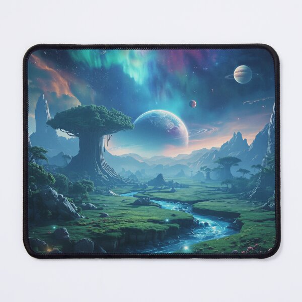 Item preview, Infinite Cosmic Forest Alien Planet Landscape designed and sold by Luminous Wilds.