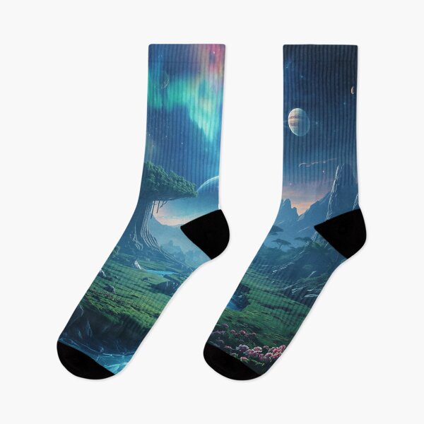 Item preview, Infinite Cosmic Forest Alien Planet Landscape designed and sold by Luminous Wilds.