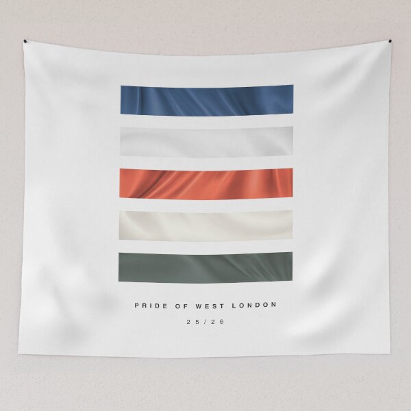 Item preview, ‘Pride of West London’ 25/26 Football Kit Hue Palette - Blue & White designed and sold by The Colourful Game.