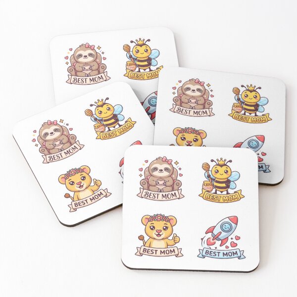 Item preview, Best Mom Cute Animal Sticker Pack Souvenir Summer Edition designed and sold by Imaginarium of Chaos falcon88 .