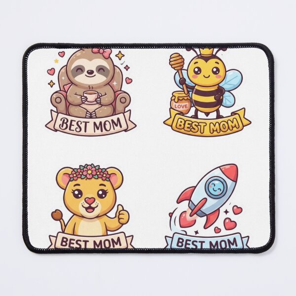 Item preview, Best Mom Cute Animal Sticker Pack Souvenir Summer Edition designed and sold by Imaginarium of Chaos falcon88 .
