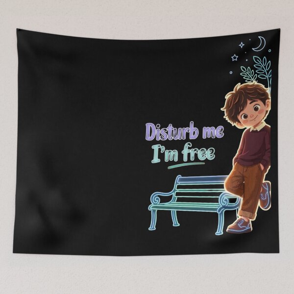 Item preview, Disturb Me I'm Free Cartoon designed and sold by ExploreAura Studio.