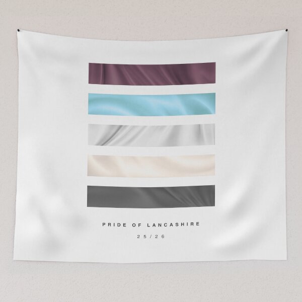 Item preview, ‘Pride of Lancashire’ 25/26 Football Kit Hue Palette - Claret & Blue designed and sold by The Colourful Game.