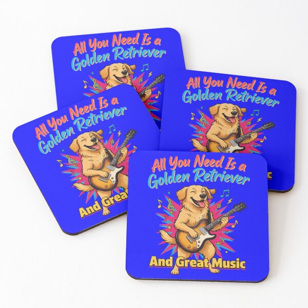 Item preview, Cute Pet Owner Golden Retriever All You Need Is Golden Retriever And Great Music  Art Design designed and sold by fantasticdesign.