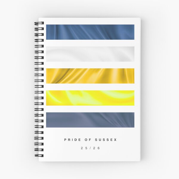 Item preview, ‘Pride of Sussex’ 25/26 Football Kit Hue Palette - Blue, White & Yellow designed and sold by The Colourful Game.