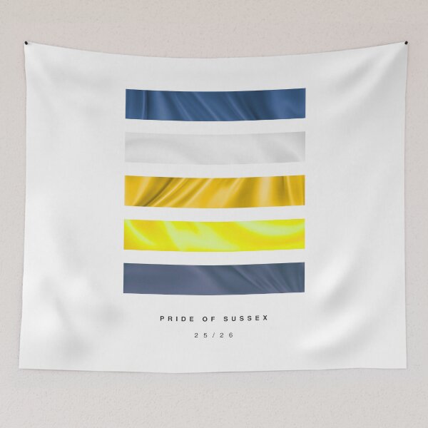 Item preview, ‘Pride of Sussex’ 25/26 Football Kit Hue Palette - Blue, White & Yellow designed and sold by The Colourful Game.