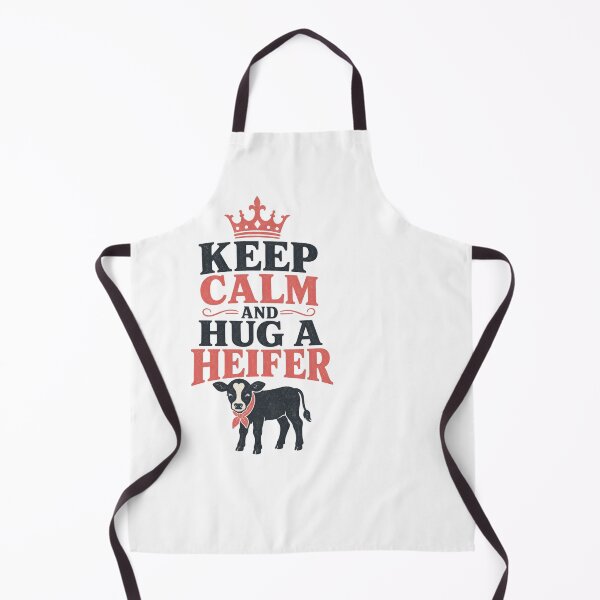 Item preview, Keep Calm and Hug a Heifer Cute Cow Farm Humor designed and sold by AntiqueImages.