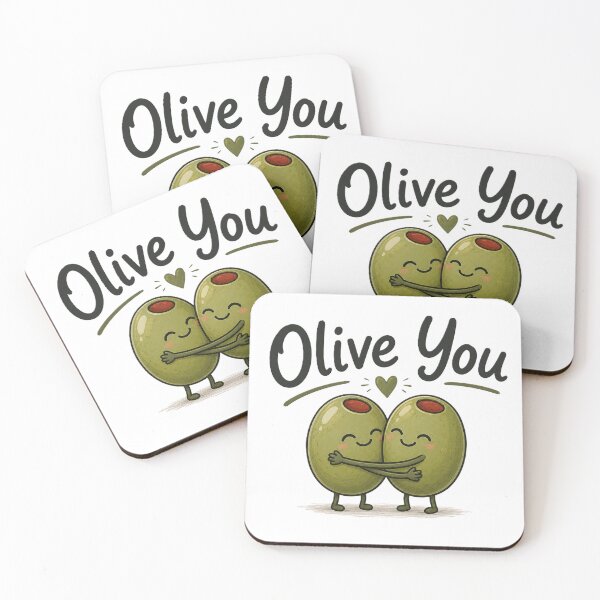 Item preview, Olive You | Cute Olive Pun Cartoon T-Shirt designed and sold by classthetic.