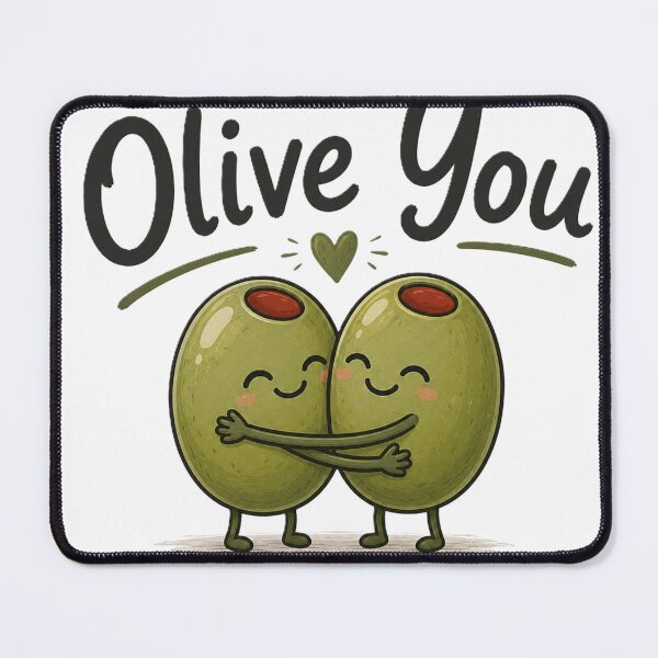 Item preview, Olive You | Cute Olive Pun Cartoon T-Shirt designed and sold by classthetic.