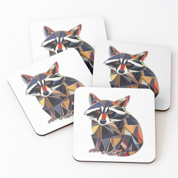 Item preview, Cubist Picasso Style Jimothy Raccoon Art Meme designed and sold by Gurjeetpixelart.