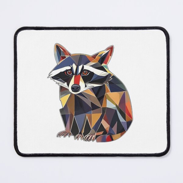 Item preview, Cubist Picasso Style Jimothy Raccoon Art Meme designed and sold by Gurjeetpixelart.