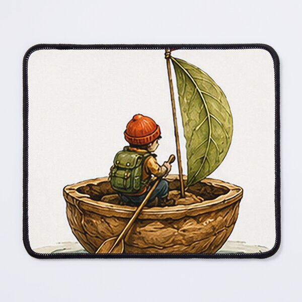 Item preview, Tiny Sailor in a Walnut Shell Boat designed and sold by Sara-Ai.