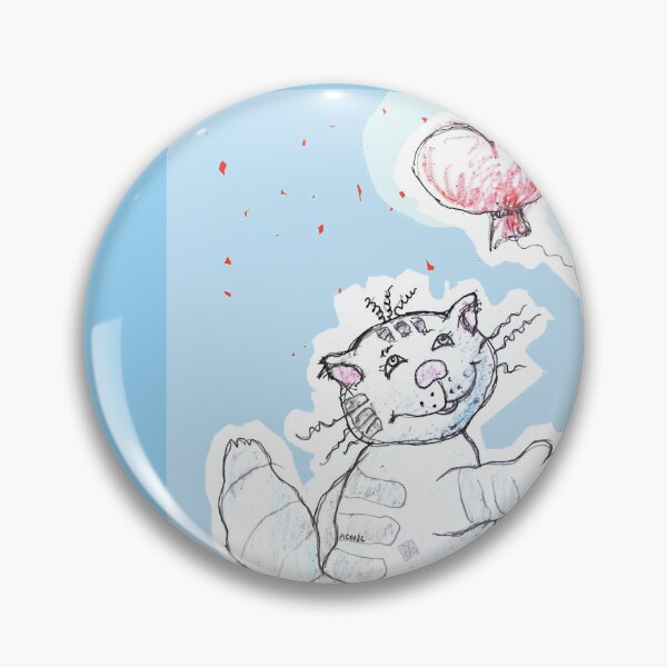Item preview, Gift Yourself Love Every Day - Comic Cat (Original Drawing by ACCI) designed and sold by VanyssaGraphics.