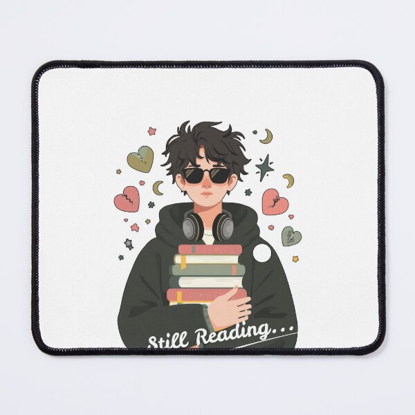 Item preview, Still Reading | Cozy Bookworm Cartoon designed and sold by KaienathA.