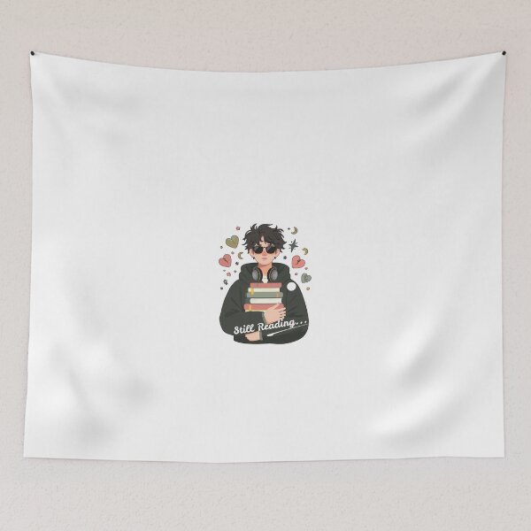 Item preview, Still Reading | Cozy Bookworm Cartoon designed and sold by KaienathA.