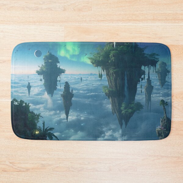 Item preview, Bioluminescent Sky Reef Alien Fantasy Landscape designed and sold by Luminous Wilds.