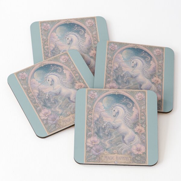 Item preview, Copy of Art Nouveau Magic Happens Unicorn  designed and sold by UnicornAndRaven .