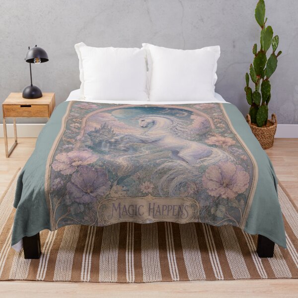 Item preview, Copy of Art Nouveau Magic Happens Unicorn designed and sold by UnicornAndRaven .