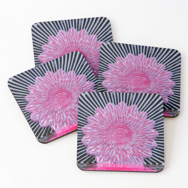 Item preview, Hypnotic Pink Flower Optical Illusion designed and sold by bubblegoth.