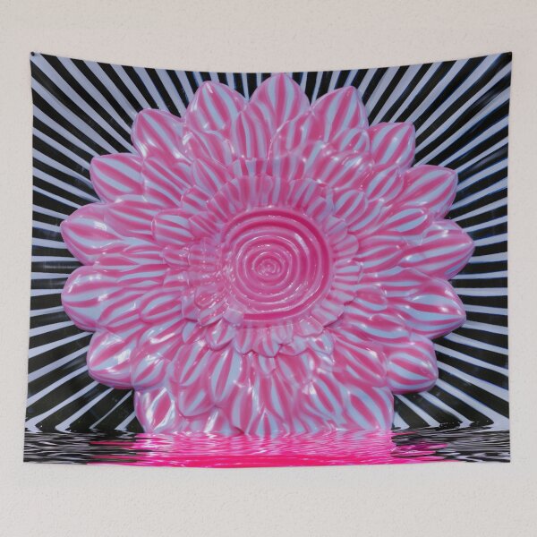 Item preview, Hypnotic Pink Flower Optical Illusion designed and sold by bubblegoth.