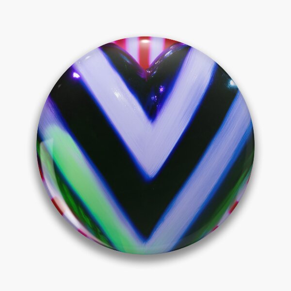 Item preview, Hypnotic Chevron Heart Sunburst designed and sold by bubblegoth.