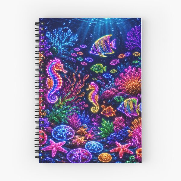 Item preview, Neon Ocean designed and sold by Scrapcrafty’s Digital Art Studio.