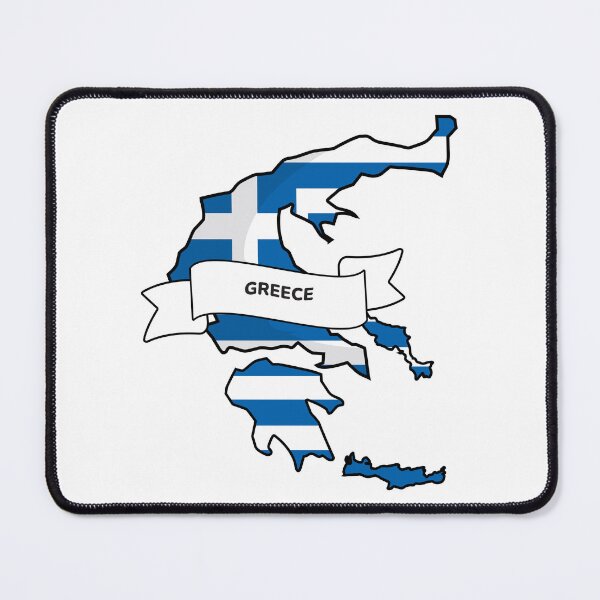 Item preview, Greece Map Flag Silhouette Graphic designed and sold by Travel.Art.