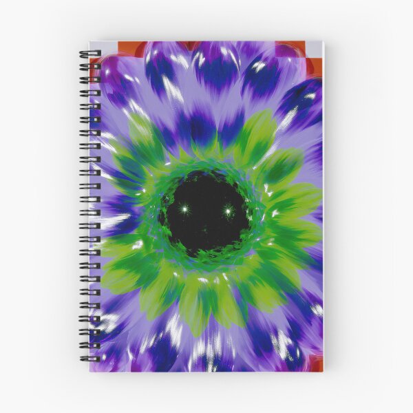 Item preview, Psychedelic Purple Flower Checkerboard designed and sold by bubblegoth.