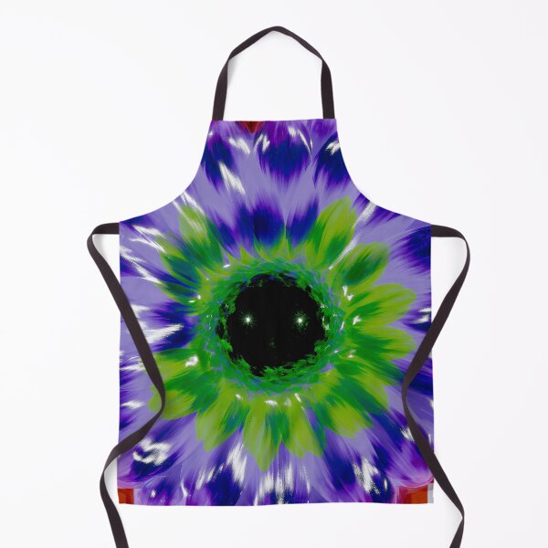 Item preview, Psychedelic Purple Flower Checkerboard designed and sold by bubblegoth.