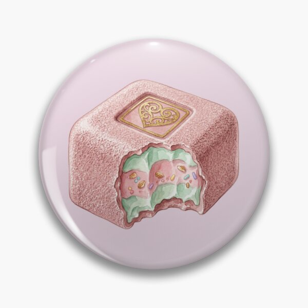 Item preview, Pink Quartz Velvet Square Chocolate Truffle designed and sold by 0Zetgest.
