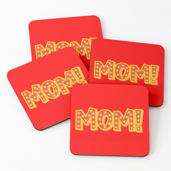 Item preview, MOM! in red designed and sold by Design Join.