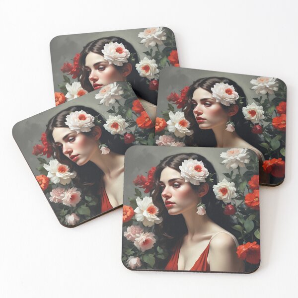 Item preview, Woman with flowers image designed and sold by MK26Designs.