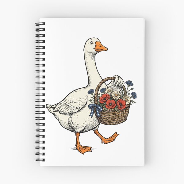 Item preview, Flower Basket Goose designed and sold by Roy & Tiffany.